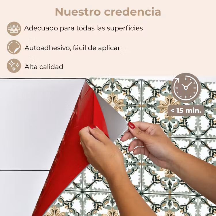 Salpicaderos de cocina - Floral - Envejecido - Colorido — 4