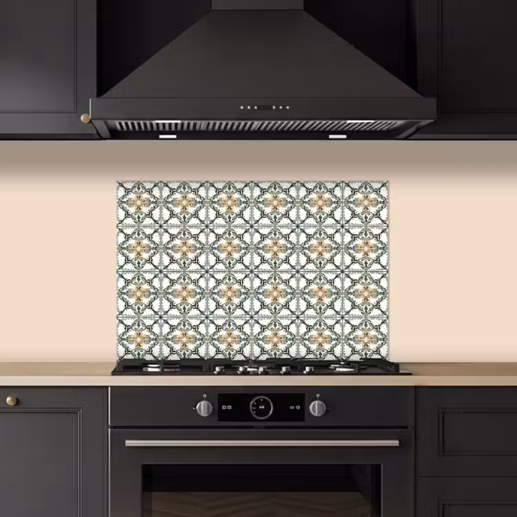 Salpicaderos de cocina - Floral - Envejecido - Colorido — 5
