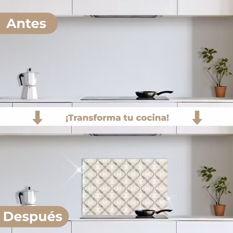 Salpicaderos de cocina - Gráfico - Motivo - Gris — 7