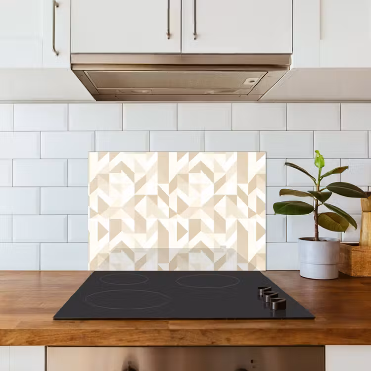 Salpicaderos de cocina - Moderno - Abstracto - Beige — 3