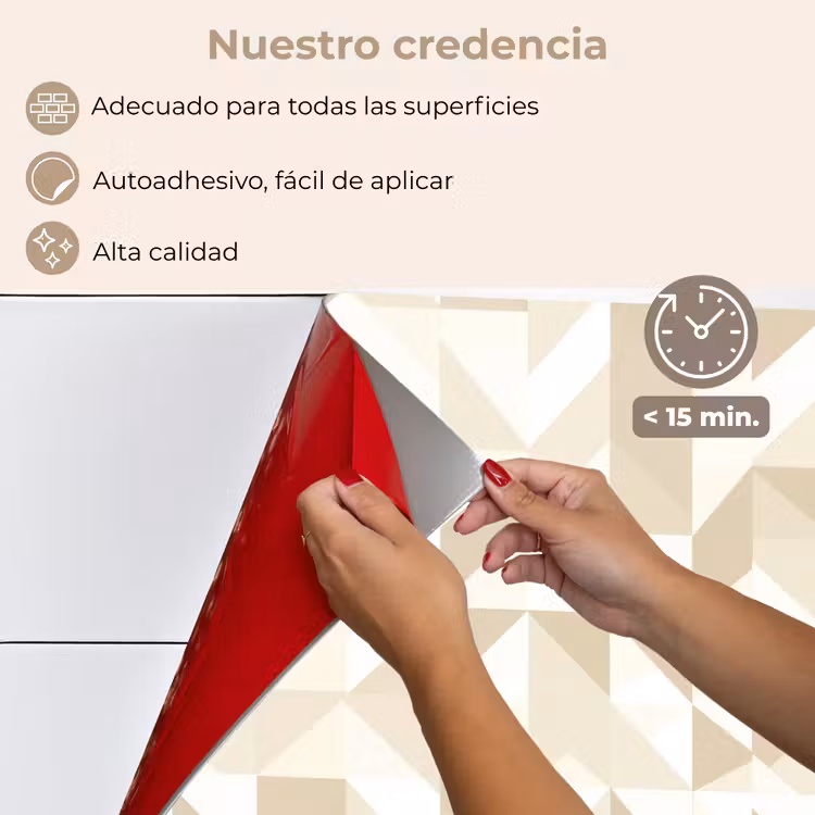 Salpicaderos de cocina - Moderno - Abstracto - Beige — 4