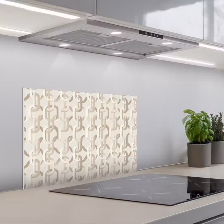 Salpicaderos de cocina - Motivo - Abstracto - Beige — 1