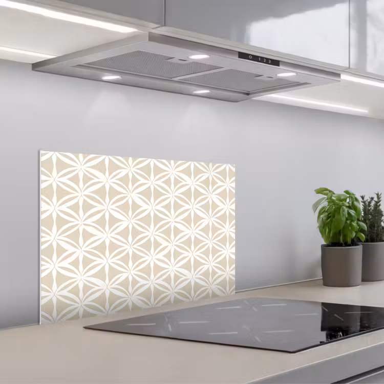Salpicaderos de cocina - Motivo - Moderno - Beige — 1
