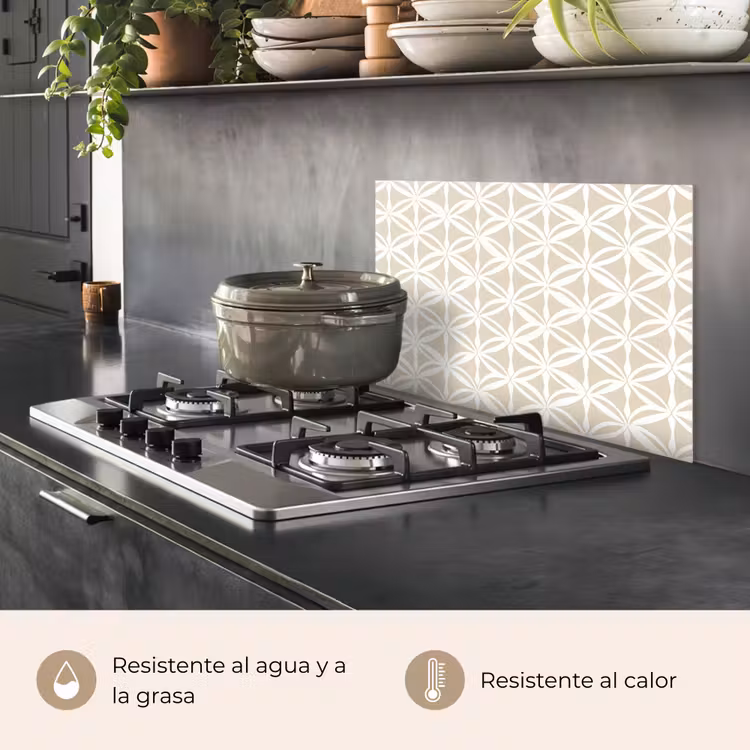 Salpicaderos de cocina - Motivo - Moderno - Beige — 2
