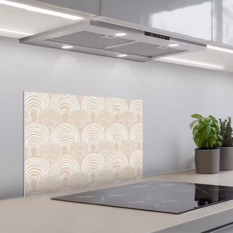 Salpicaderos de cocina - Ondas - Textura - Beige — 1