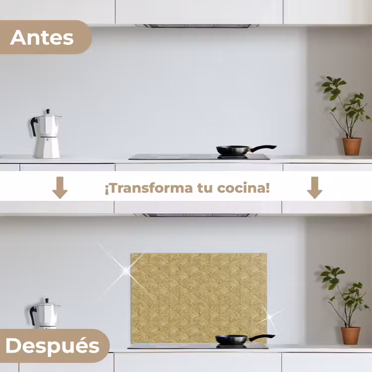 Salpicaderos de cocina - Abanico - Geométrico - Verde — 7