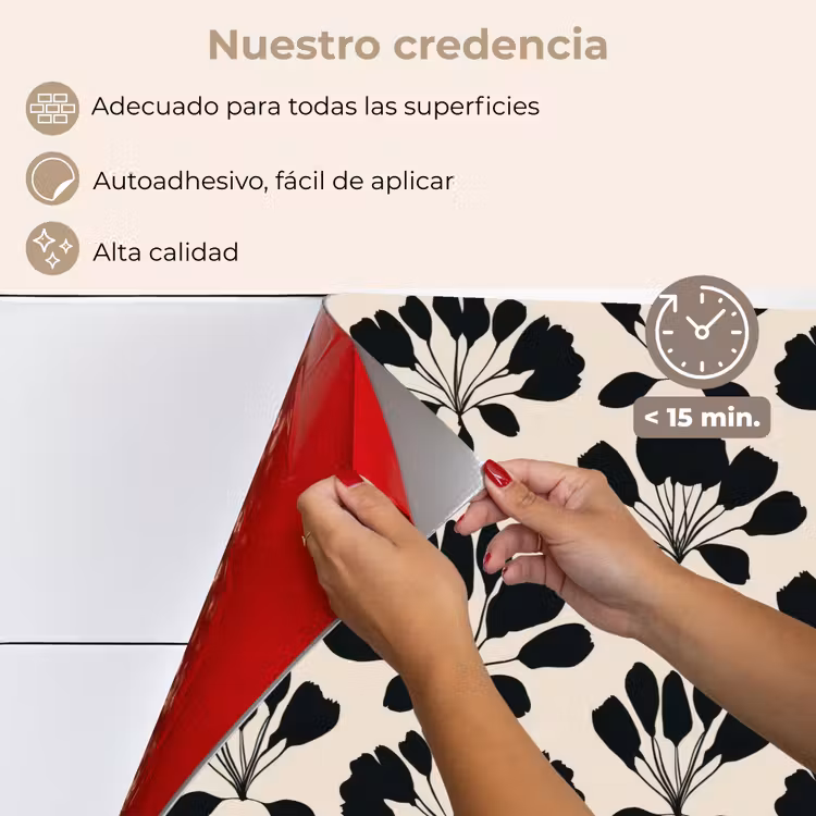 Salpicaderos de cocina - Abstracto - Motivo - Negro — 4