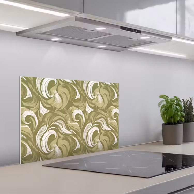 Salpicaderos de cocina - Abstracto - Textura - Verde — 1