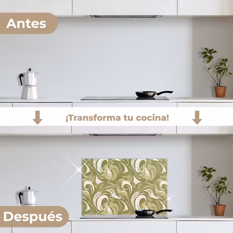 Salpicaderos de cocina - Abstracto - Textura - Verde — 7