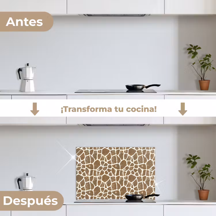 Salpicaderos de cocina - Jirafa - Clásica - Marrón — 7