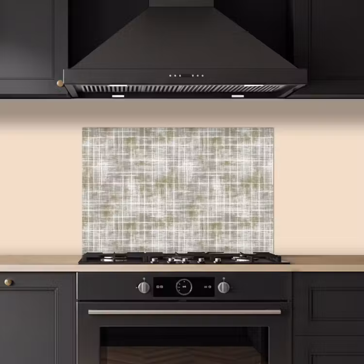 Salpicaderos de cocina - Lino - Estampado - Verde — 5