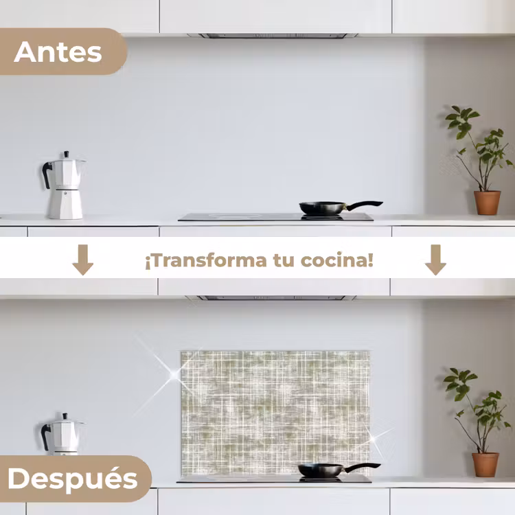 Salpicaderos de cocina - Lino - Estampado - Verde — 7