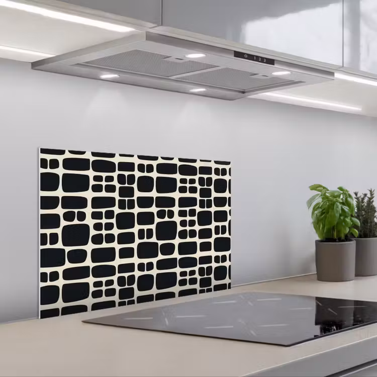 Salpicaderos de cocina - Moderno - Ecológico - Negro — 1