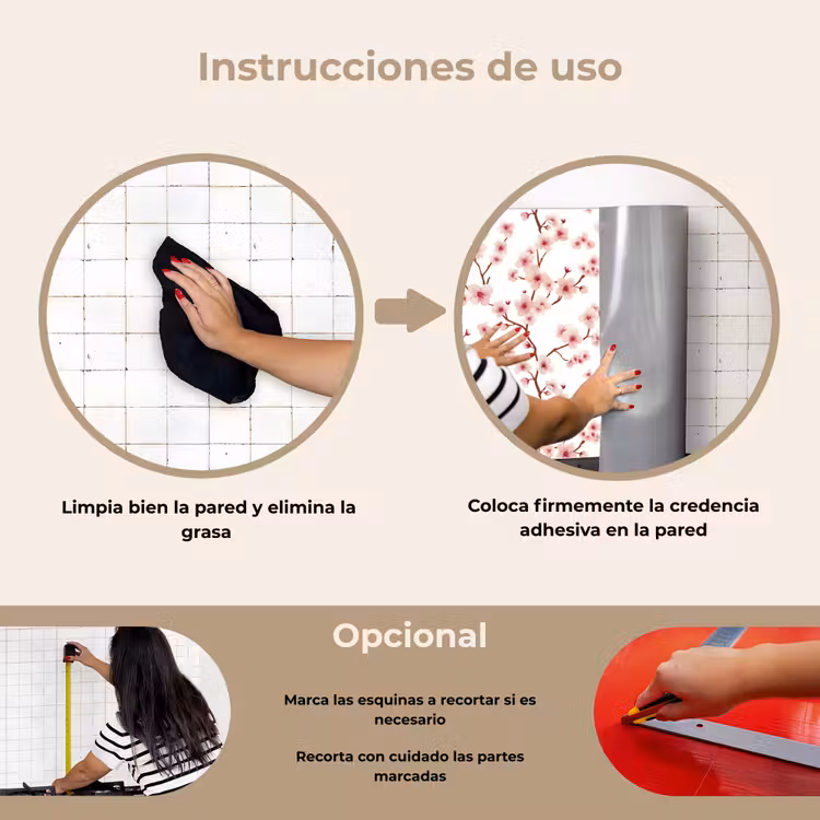 Salpicaderos de cocina - Cerezo en flor - Ramas - Rosa — 6