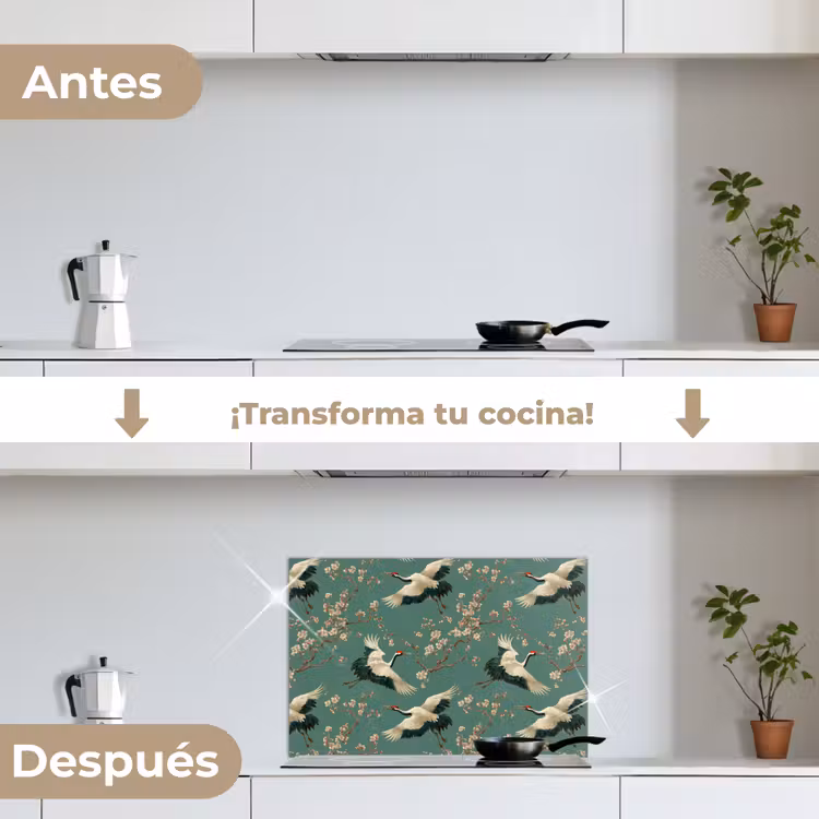 Salpicaderos de cocina - Flor de cerezo - Flores de maternidad - Verde — 7