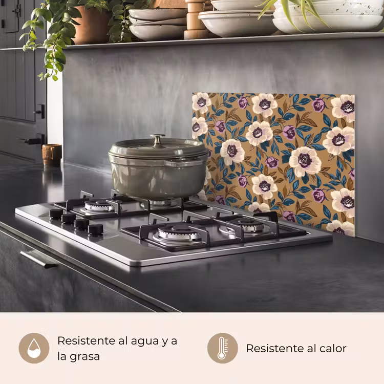 Salpicaderos de cocina - Floral - Naturaleza muerta - Colorido — 2