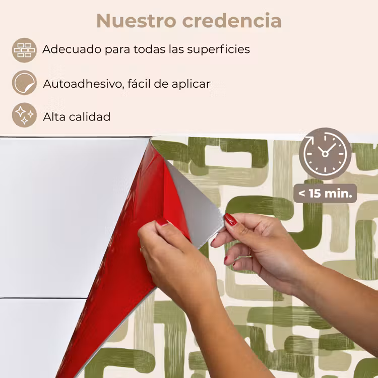 Salpicaderos de cocina - Moderno - Gráfico - Verde — 4