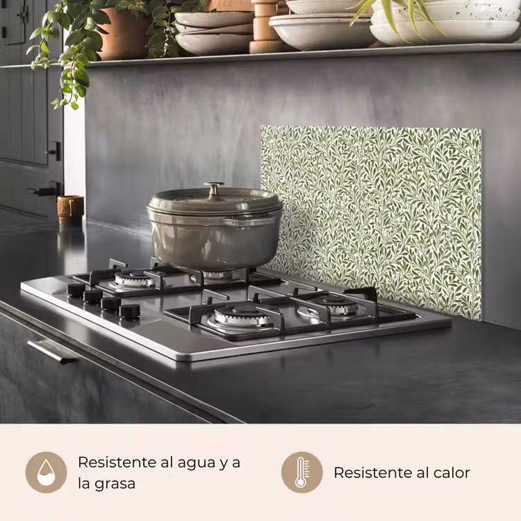 Salpicaderos de cocina - Botánico - Ramas - Verde — 2