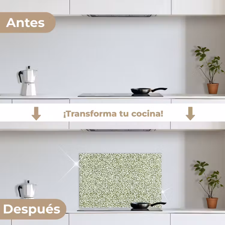 Salpicaderos de cocina - Botánico - Ramas - Verde — 7