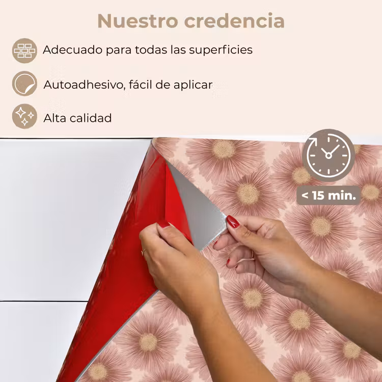 Salpicaderos de cocina - Gerbera - Flores - Rosa — 4