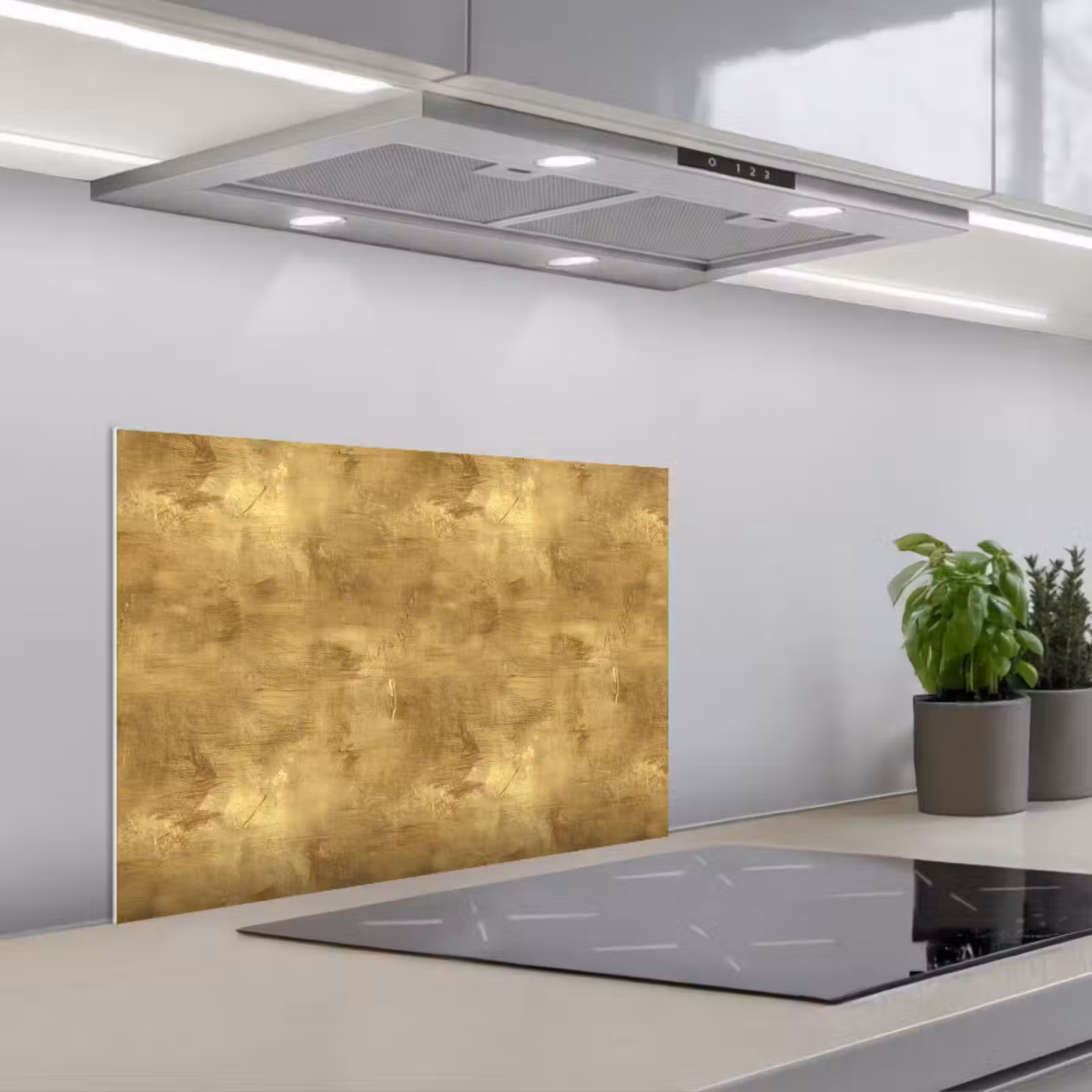 Salpicaderos de cocina - Industrial - Textura - Oro — 1