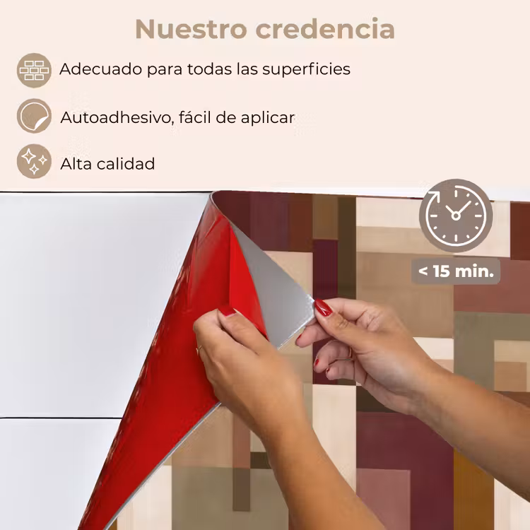 Salpicaderos de cocina - Moderno - Geométrico - Colorido — 4