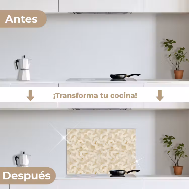 Salpicaderos de cocina - Abstracto - Líneas - Beige — 7