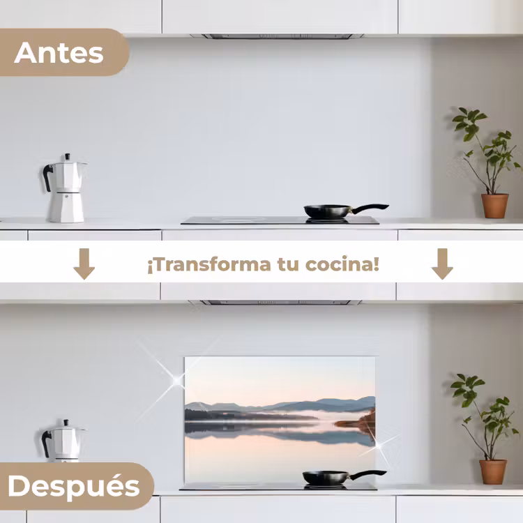 Salpicaderos de cocina - Agua - Árboles - Capa de niebla — 7