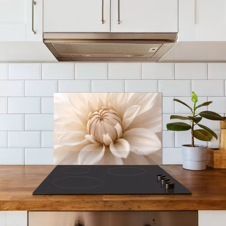 Salpicaderos de cocina - Flor - Dalia - Blanco — 3