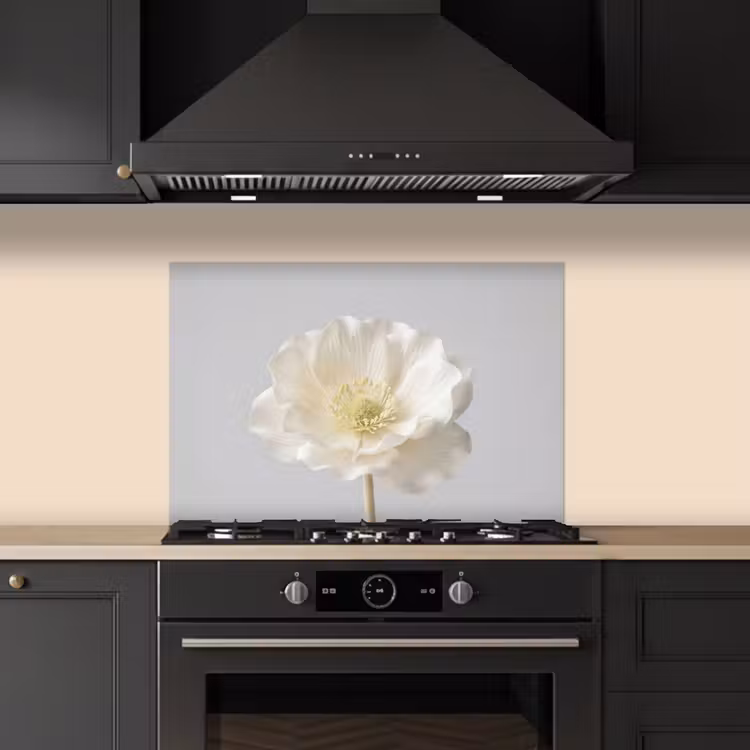 Salpicaderos de cocina - Flor - Minimalista -Blanco — 5