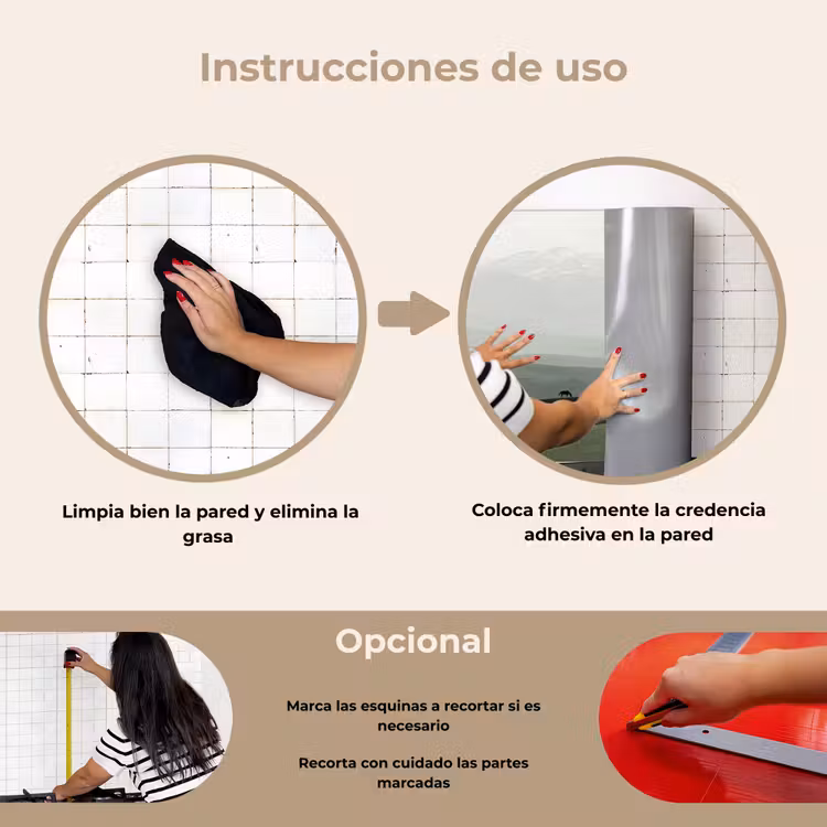 Salpicaderos de cocina - Gris - Montaña - Caballos — 6