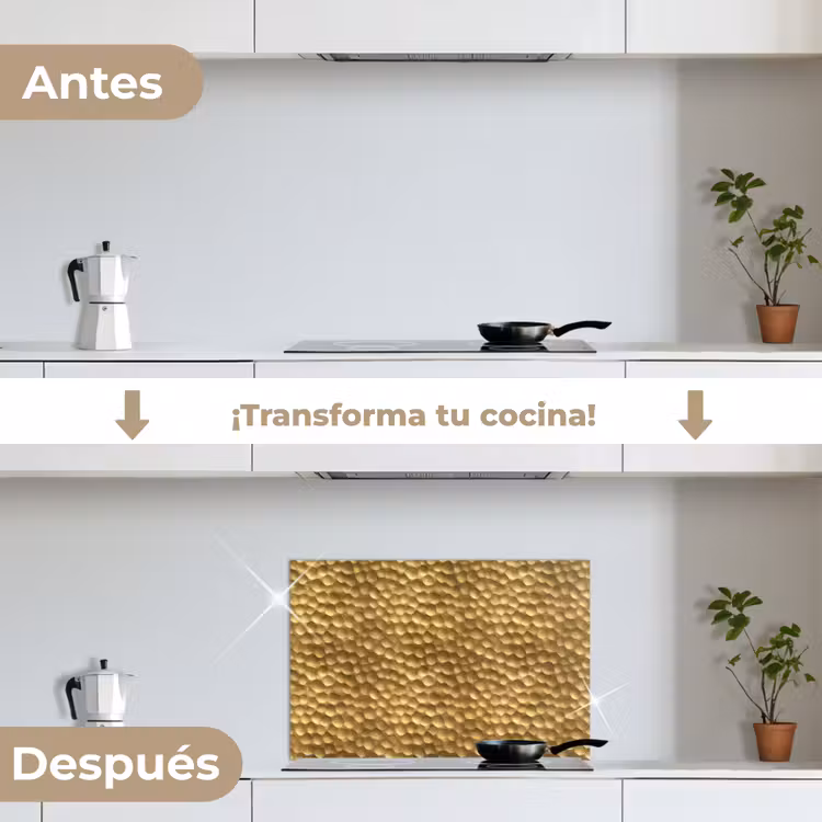 Salpicaderos de cocina - Metal - Dinámico - Oro — 7