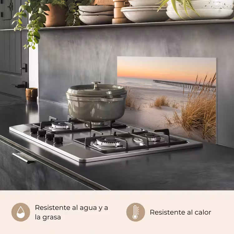 Salpicaderos de cocina - Muelle - Puesta de sol - Playa — 2