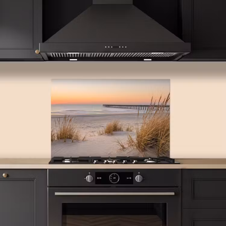 Salpicaderos de cocina - Muelle - Puesta de sol - Playa — 5