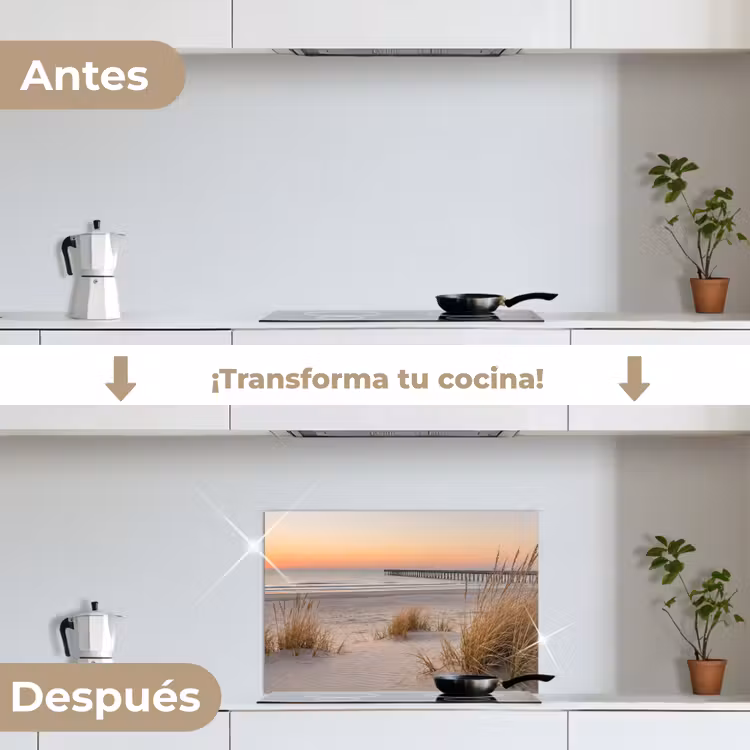 Salpicaderos de cocina - Muelle - Puesta de sol - Playa — 7