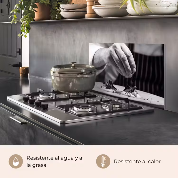 Salpicaderos de cocina - Chef - guarnición - plato — 2