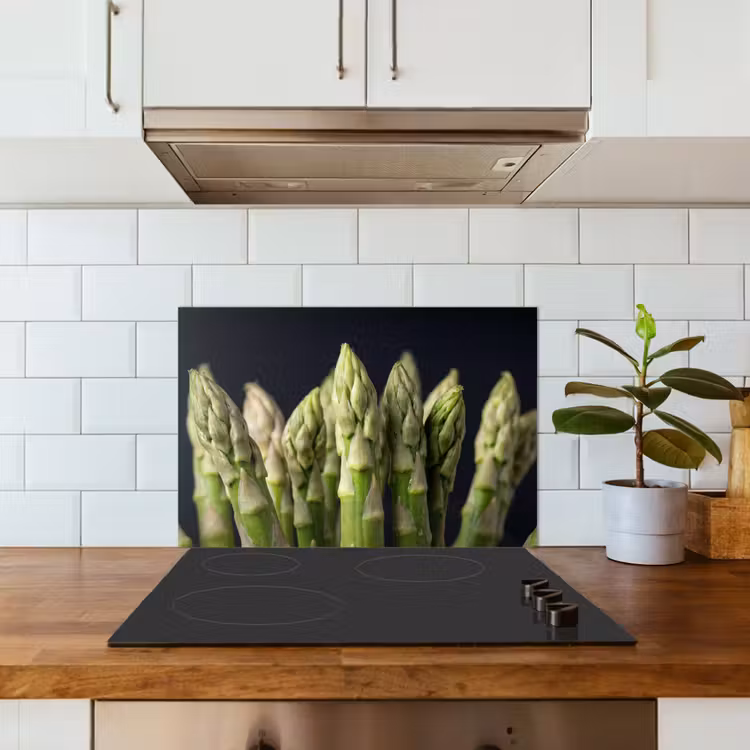 Salpicaderos de cocina - Espárrago - Verde - Negro — 3