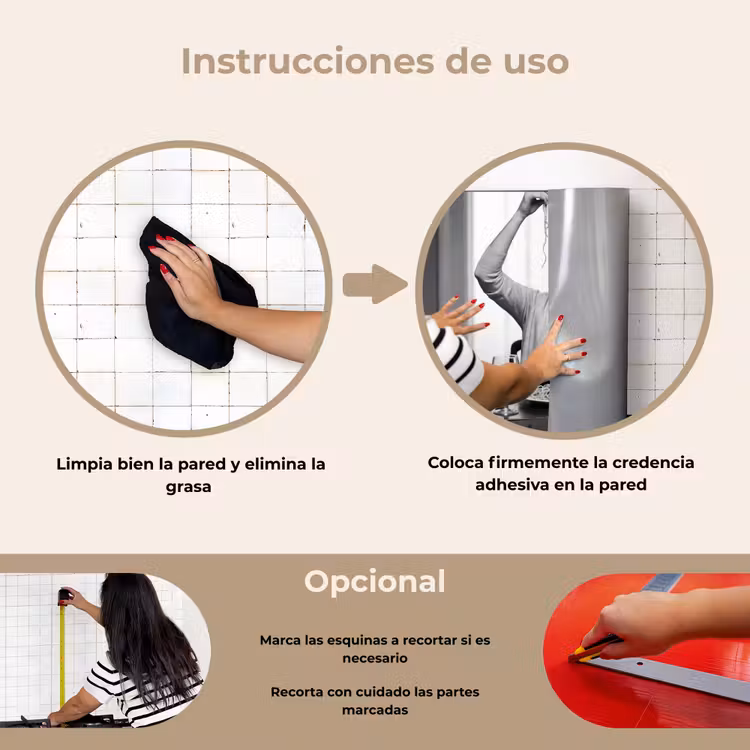 Salpicaderos de cocina - Mujer - Espagueti - Negro - Blanco — 6