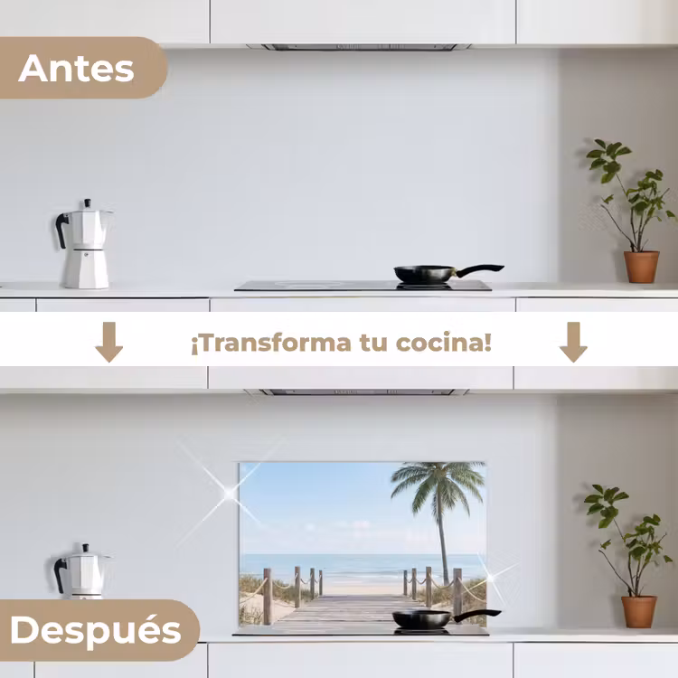 Salpicaderos de cocina - Palmeras - Sendero - Horizonte — 7