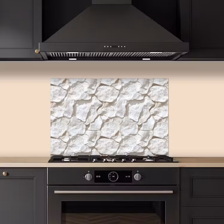 Salpicaderos de cocina - Estructura - Roca - Blanco — 5