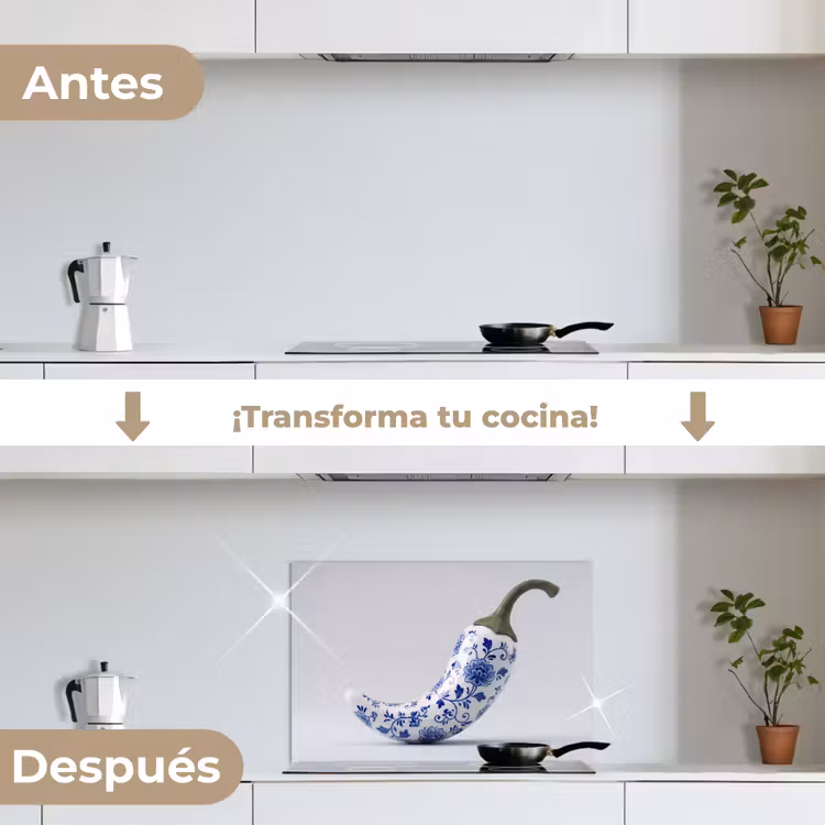 Salpicaderos de cocina - Guindilla - Cerámica - Azul — 7