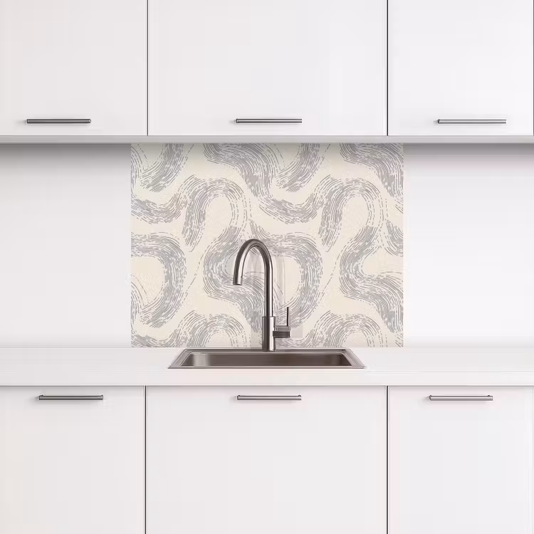 Revestimiento cocina - Líneas - Motivo - Beige - Minimalista — 3