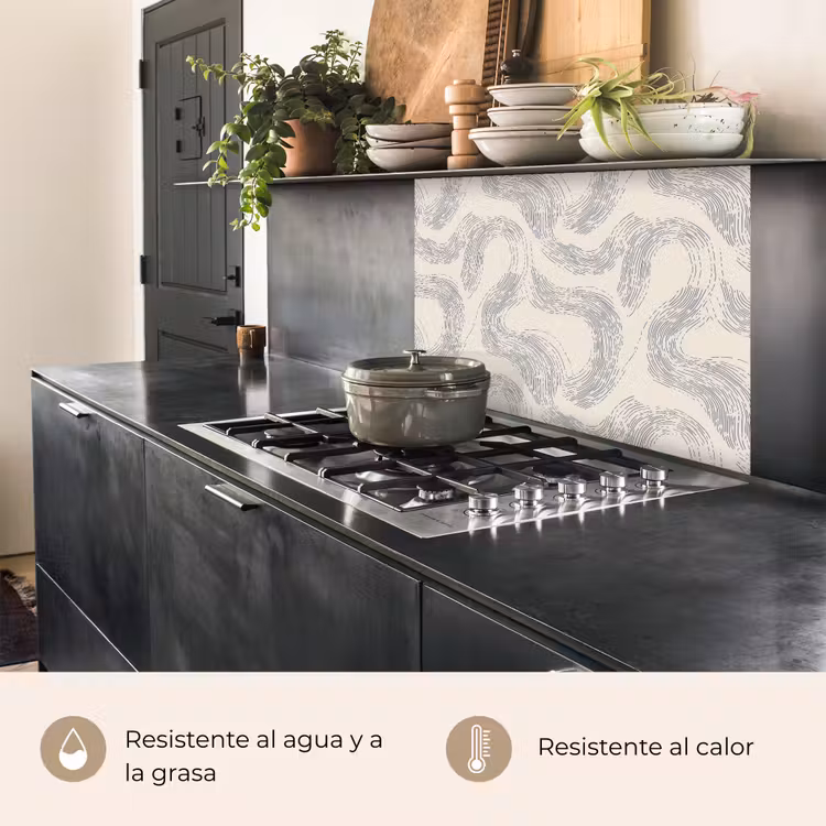 Revestimiento cocina - Líneas - Motivo - Beige - Minimalista — 4