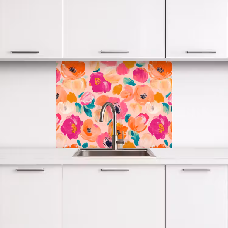 Revestimiento cocina - Flores - Alegre - Colorido — 3