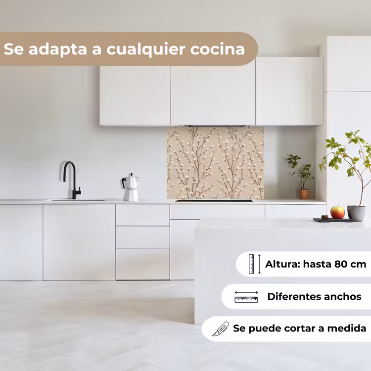 Revestimiento cocina - Algodón - Naturaleza - Topo — 6