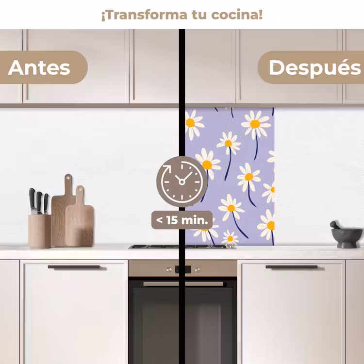 Revestimiento cocina - Moderno - Margarita - Morado — 2