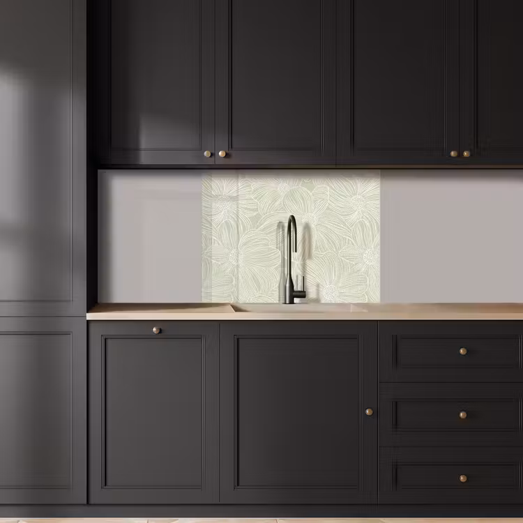Revestimiento cocina - Sereno - Flores - Verde — 5