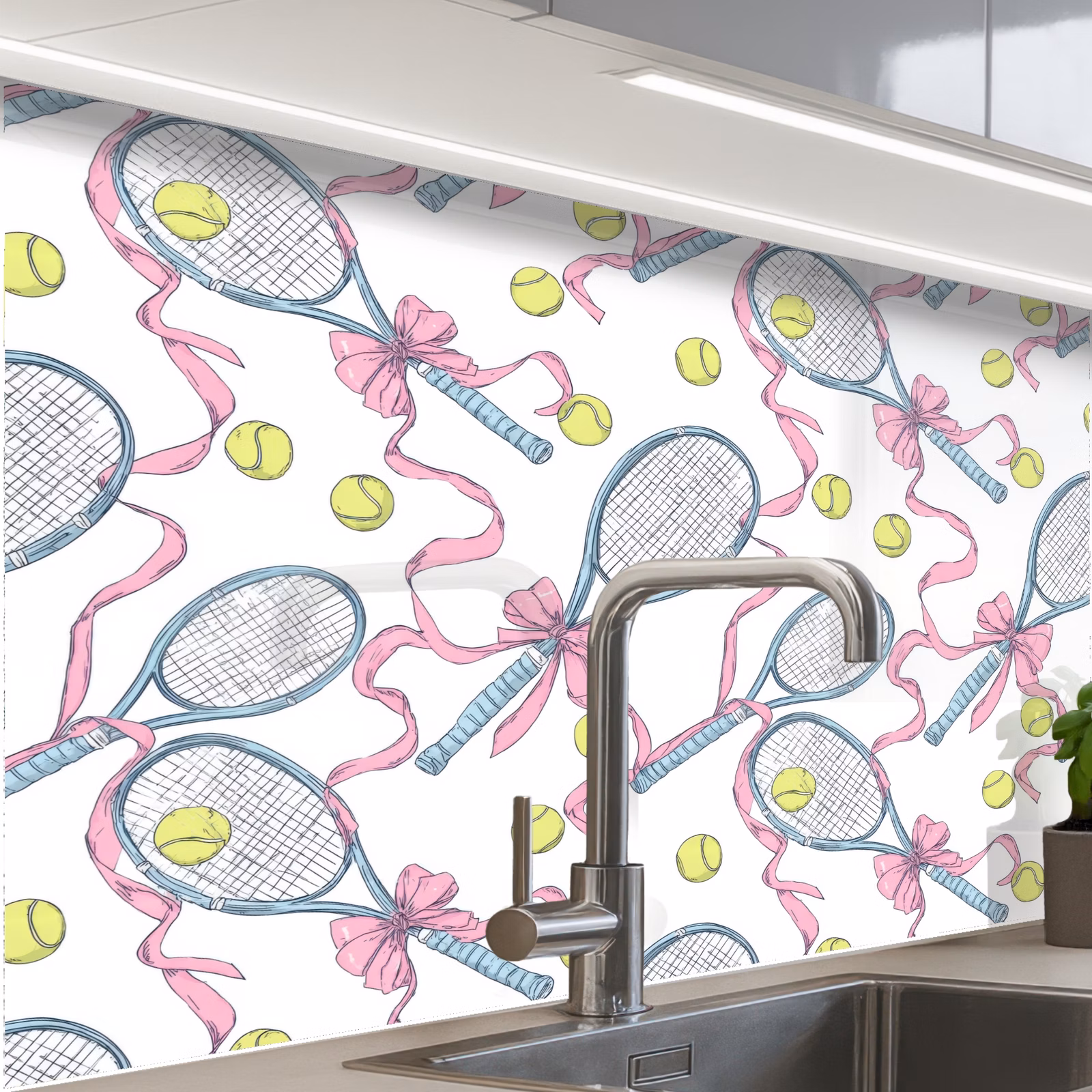 Revestimiento cocina - Tenis - Lazos - Colorido — 1