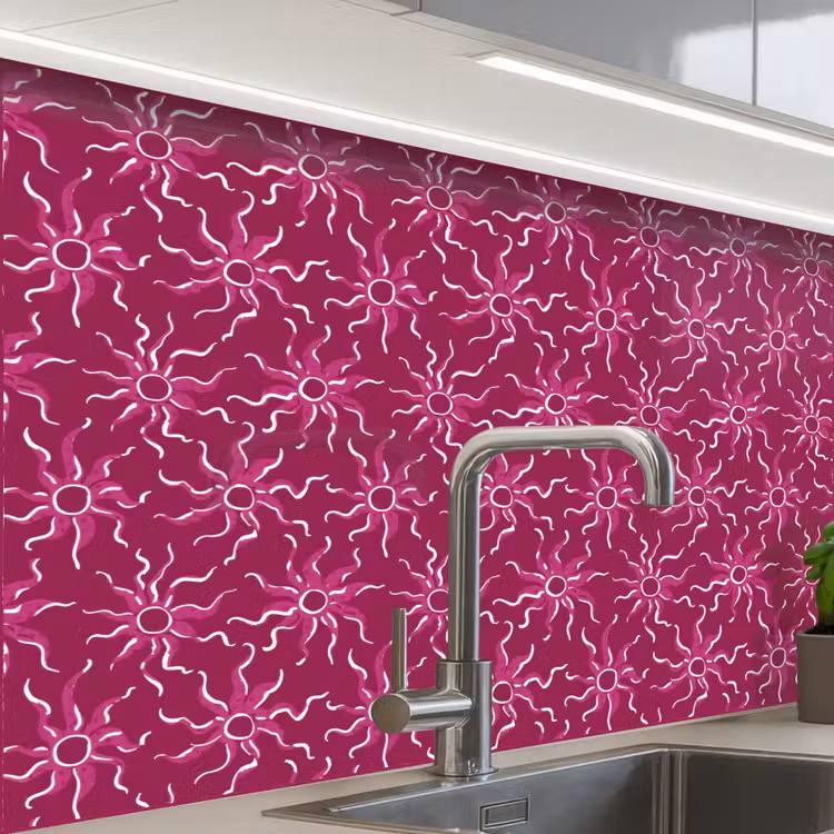 Revestimiento cocina - Bohemia - Sol - Magenta — 1