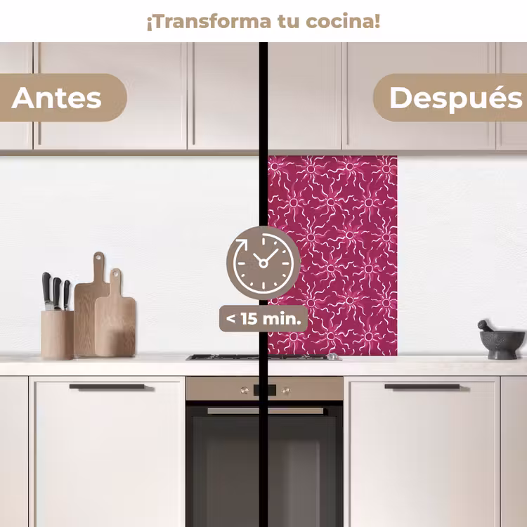 Revestimiento cocina - Bohemia - Sol - Magenta — 2